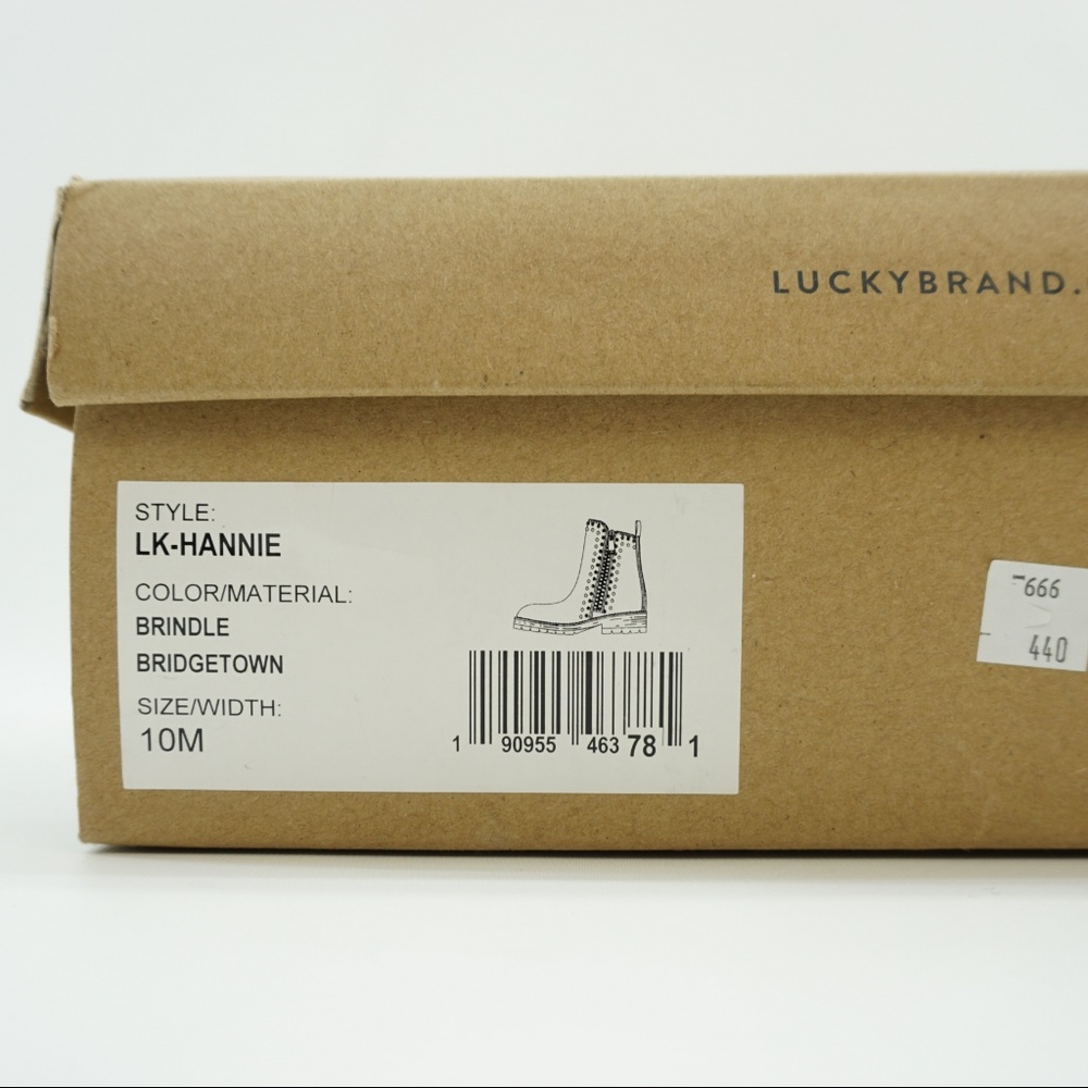 Lucky Brand Grommet Ankle Boot Bootie Taupe 10 - Picture 8 of 8